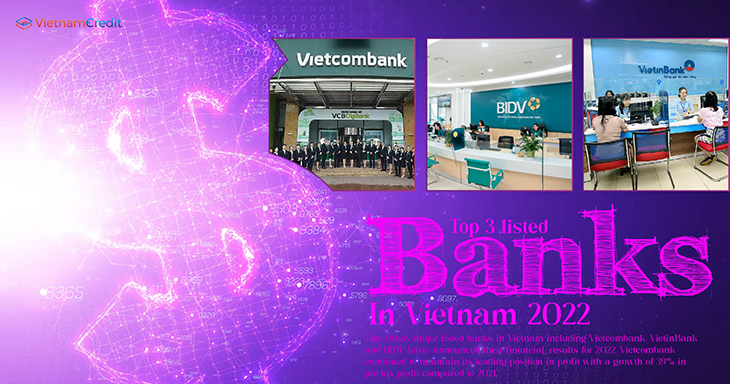Top 3 listed banks in Vietnam 2022